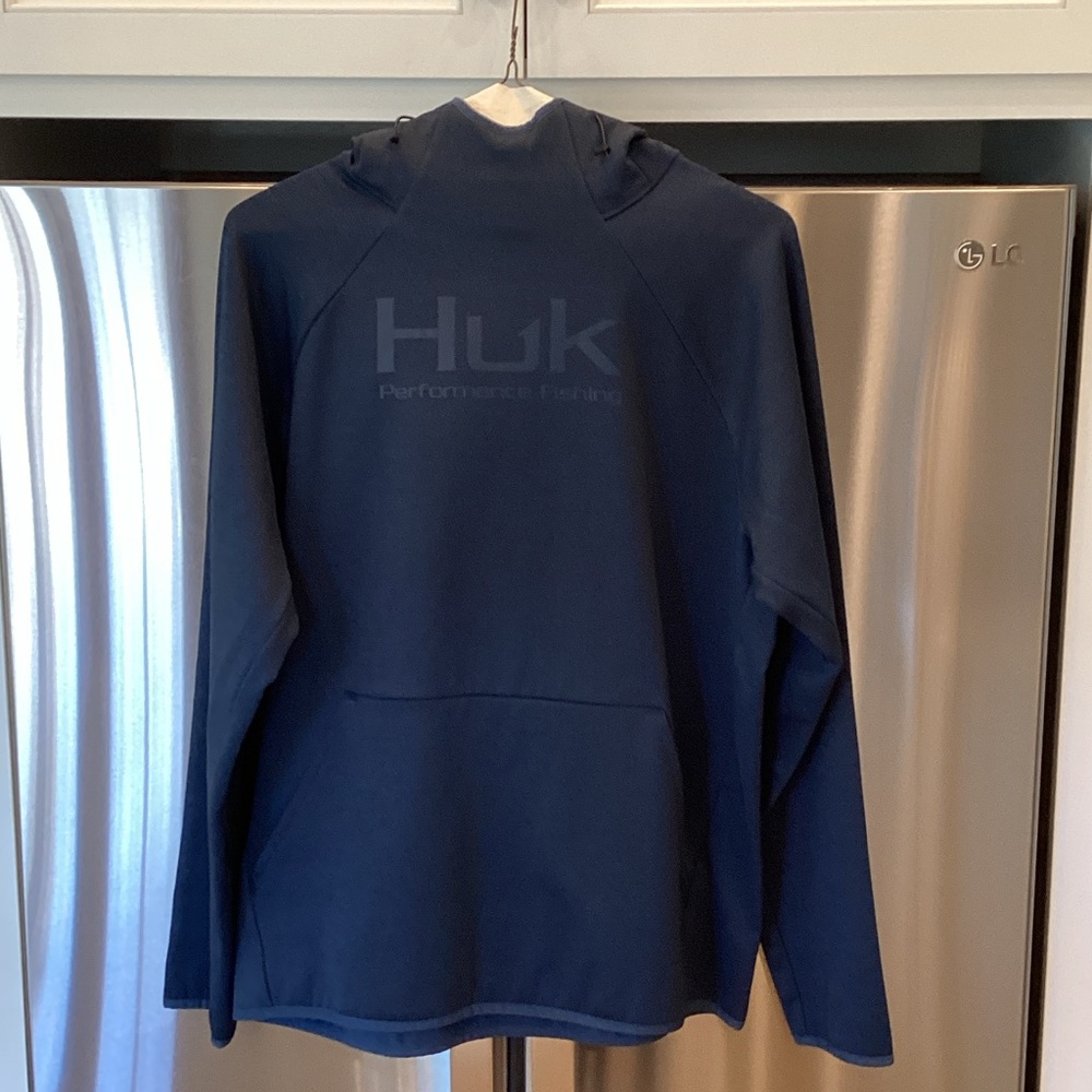 Huk Dark Blue Performance Pullover Hoodie